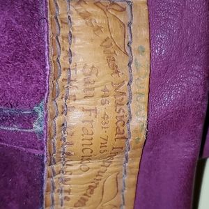 Vintage red leather pants 1960